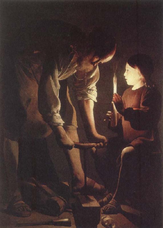 Georges de La Tour Young Christ with St.Joseph in the Capenter-s shop